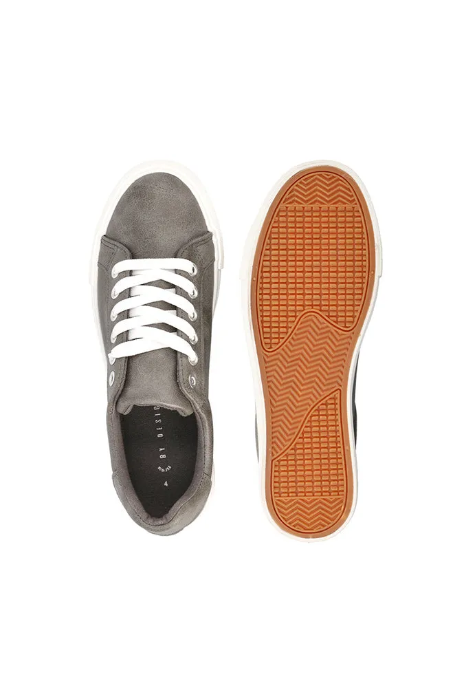 Jessie Lace Up Platform _ 153106 _ Grey sold by Dunns product image thumbnail 4