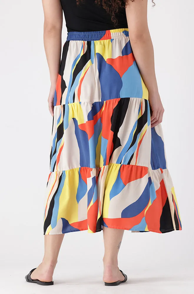 Mia Tiered Skirt _ 154124 _ Multi sold by Dunns product image thumbnail 3