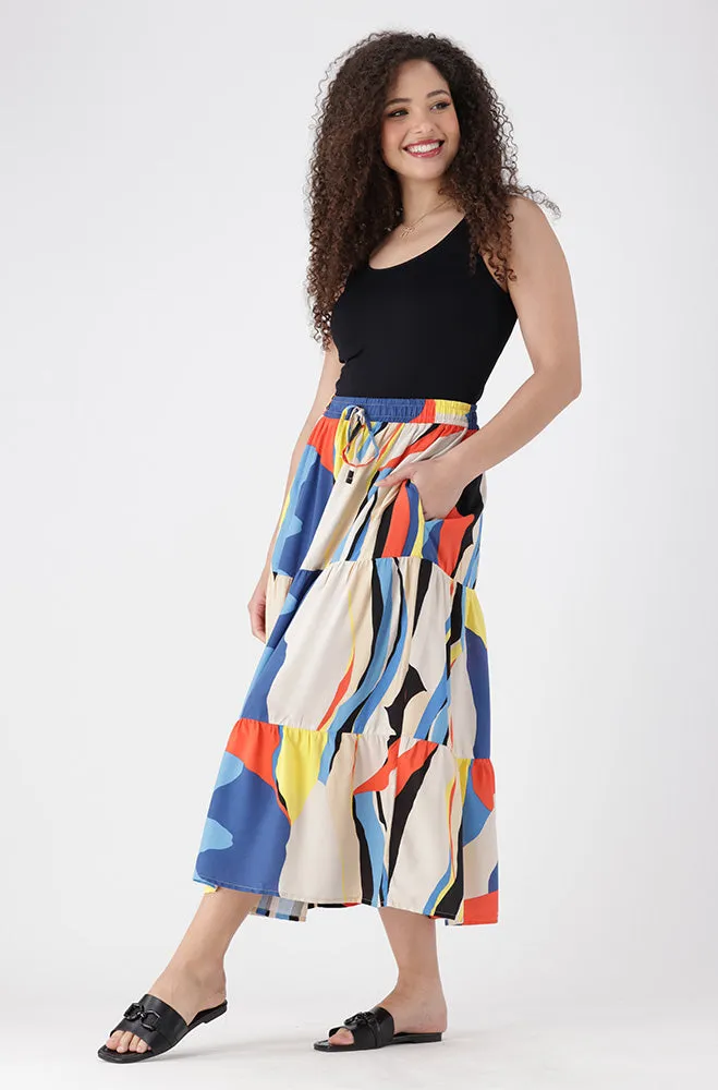 Mia Tiered Skirt _ 154124 _ Multi sold by Dunns product image thumbnail 4
