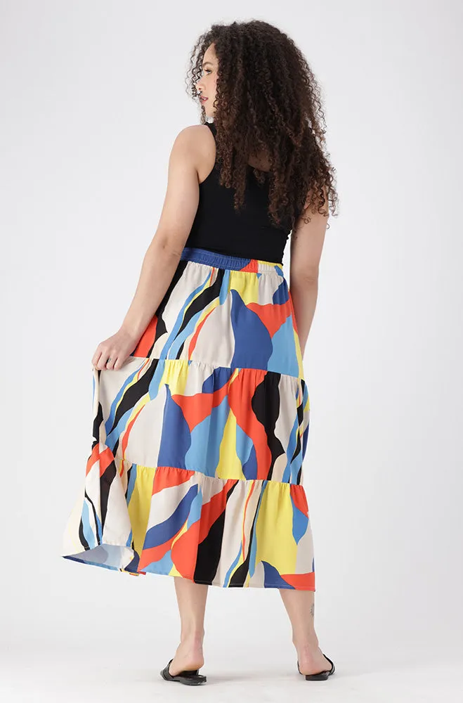 Mia Tiered Skirt _ 154124 _ Multi sold by Dunns product image thumbnail 5