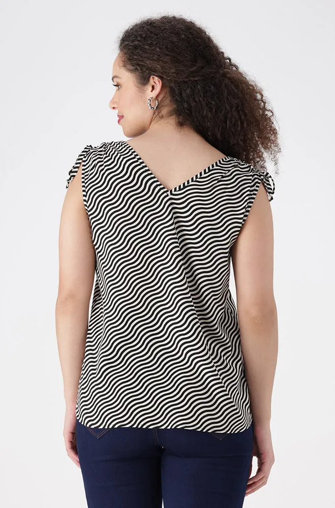 Jessie Shoulder Tie Top _ 154653 _ Multi sold by Dunns product image thumbnail 3