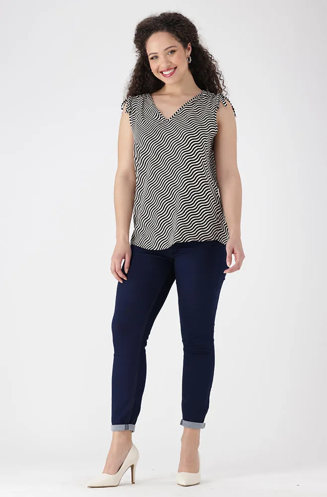 Jessie Shoulder Tie Top _ 154653 _ Multi sold by Dunns product image thumbnail 4