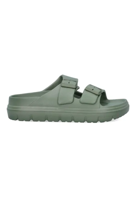 Romana Platform Mule _ 156104 _ Sage sold by Dunns