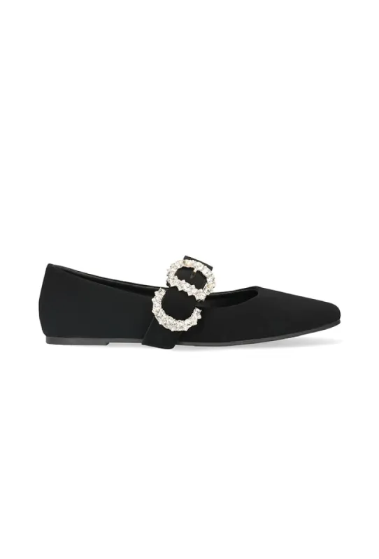 Avery Large Diamante Buckle Pump _ 155660 _ Black sold by Dunns