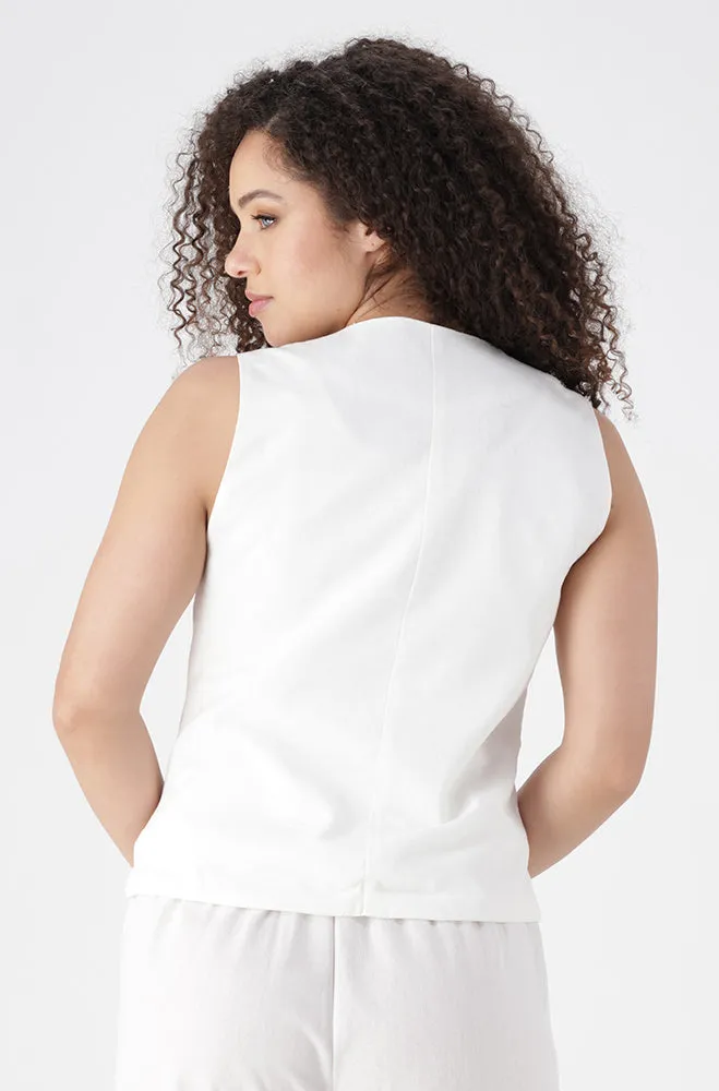 TARA WAIST COAT _ 154597 _ White sold by Dunns product image thumbnail 4