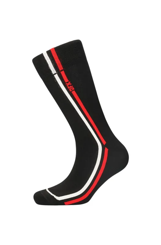 Dfx Double Stripe Single Socks _ 153076 _ Black sold by Dunns