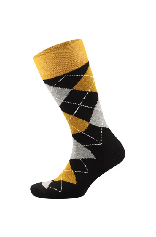 Argyle Single Socks _ 153084 _ Black sold by Dunns