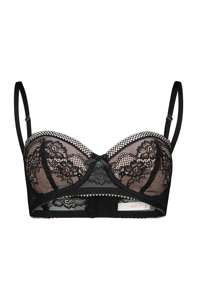 Mya Multiway Corded Lace Bra _ 155496 _ Black sold by Dunns