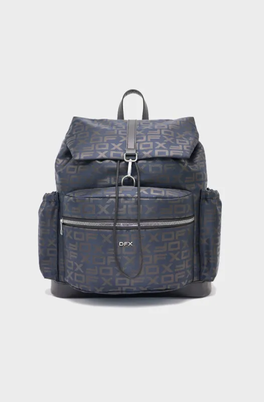 Leo Allover Print Backpack _ 154652 _ Navy sold by Dunns