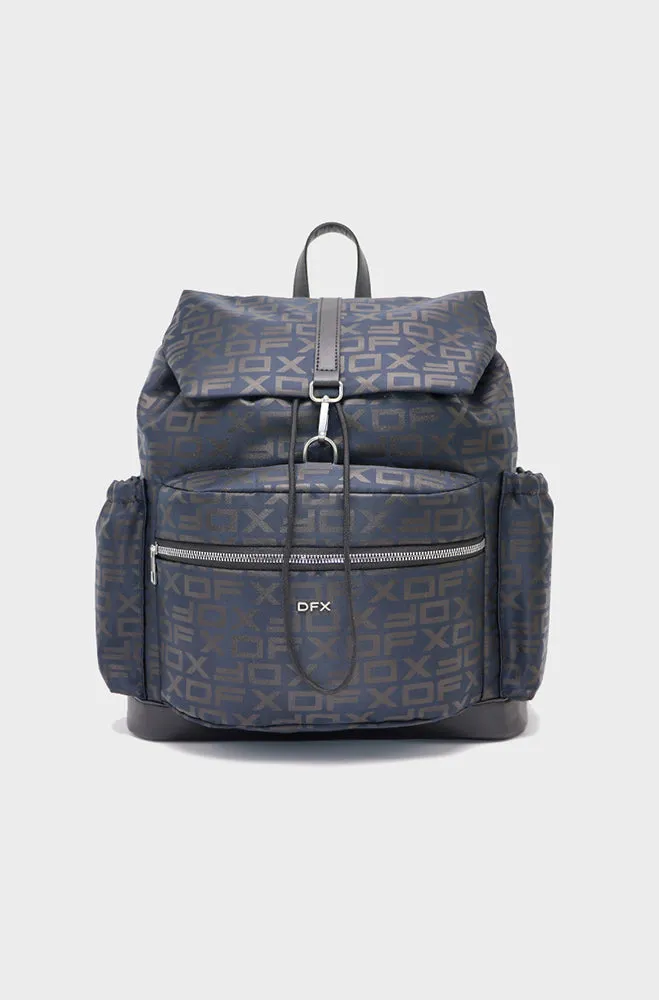 Leo Allover Print Backpack _ 154652 _ Navy sold by Dunns
