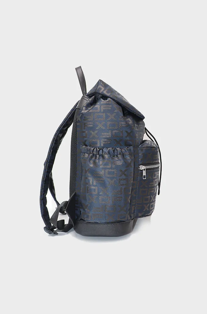 Leo Allover Print Backpack _ 154652 _ Navy sold by Dunns product image thumbnail 2