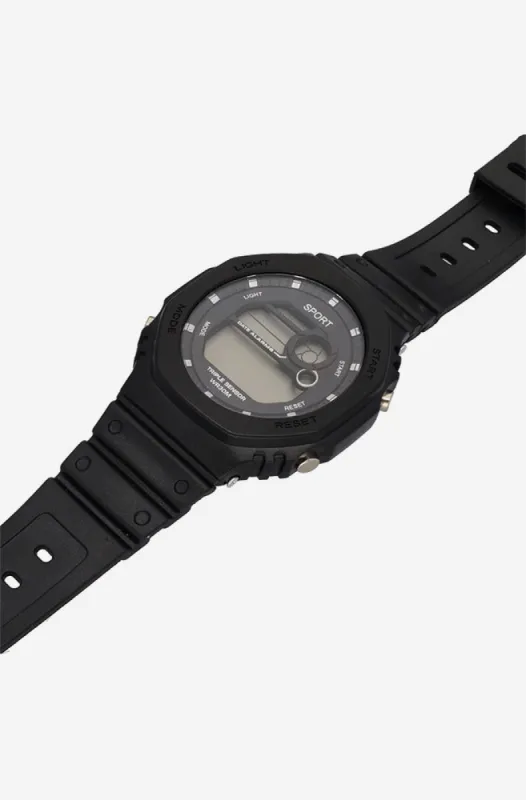 Brody Sports  Silicone Strap Watch _ 155120 _ Black sold by Dunns