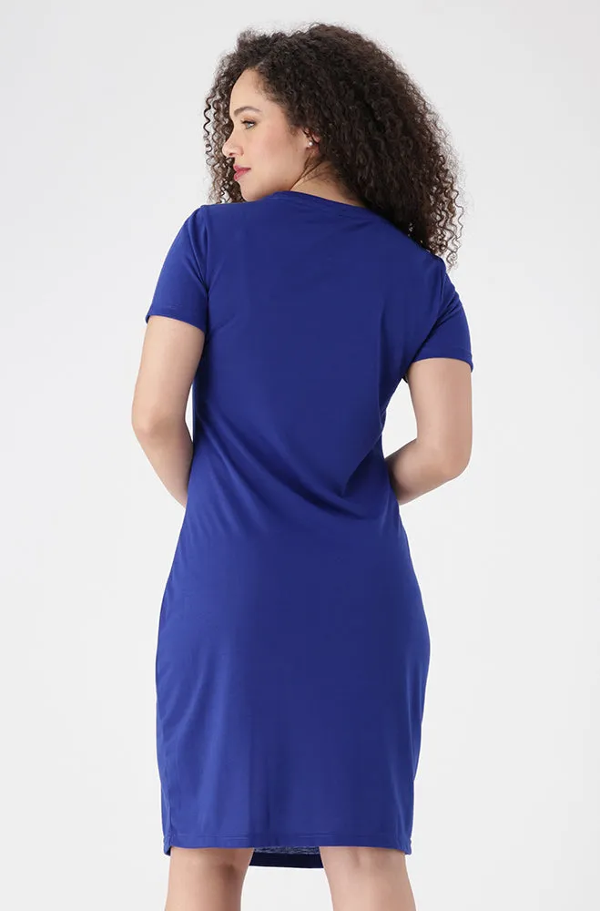 Lisa Bodycon Tee Dress _ 154472 _ Cobalt sold by Dunns product image thumbnail 3