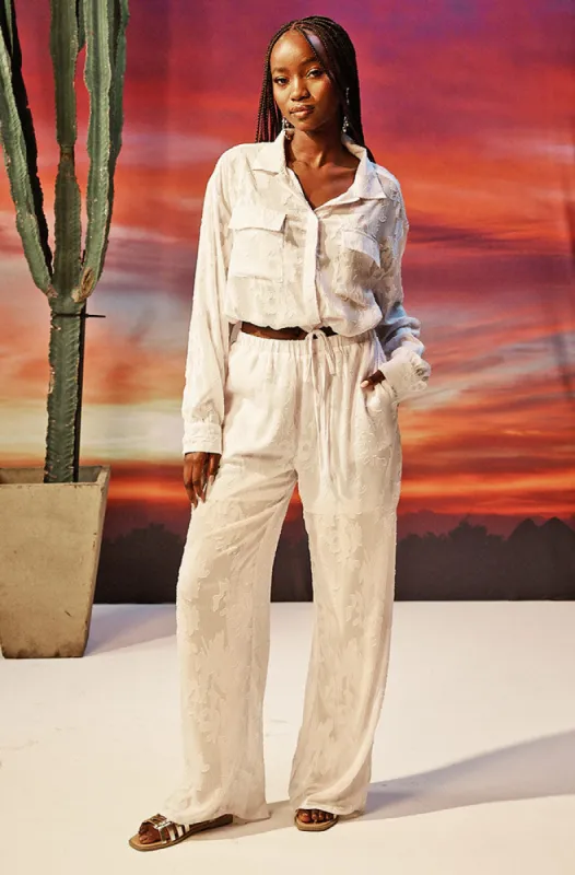 Lilly Shirt With Tie Hem Chest Pockets _ 155182 _ White sold by Dunns