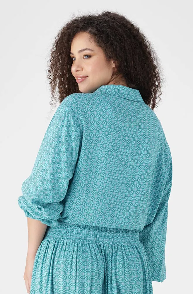 Sam Elasticated Hem _ 154236 _ Turquoise sold by Dunns product image thumbnail 3