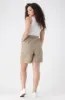 Angela Belted Shorts _ 154656 _ Natural sold by Dunns