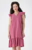 Zia Flutter Sleeve Dress _ 160078 _ Pink sold by Dunns