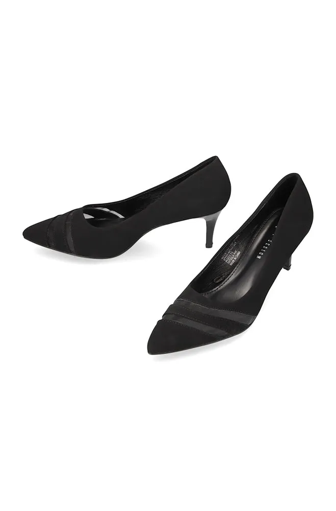 Lami Mesh Kitten Heel _ 153718 _ Black sold by Dunns product image thumbnail 2