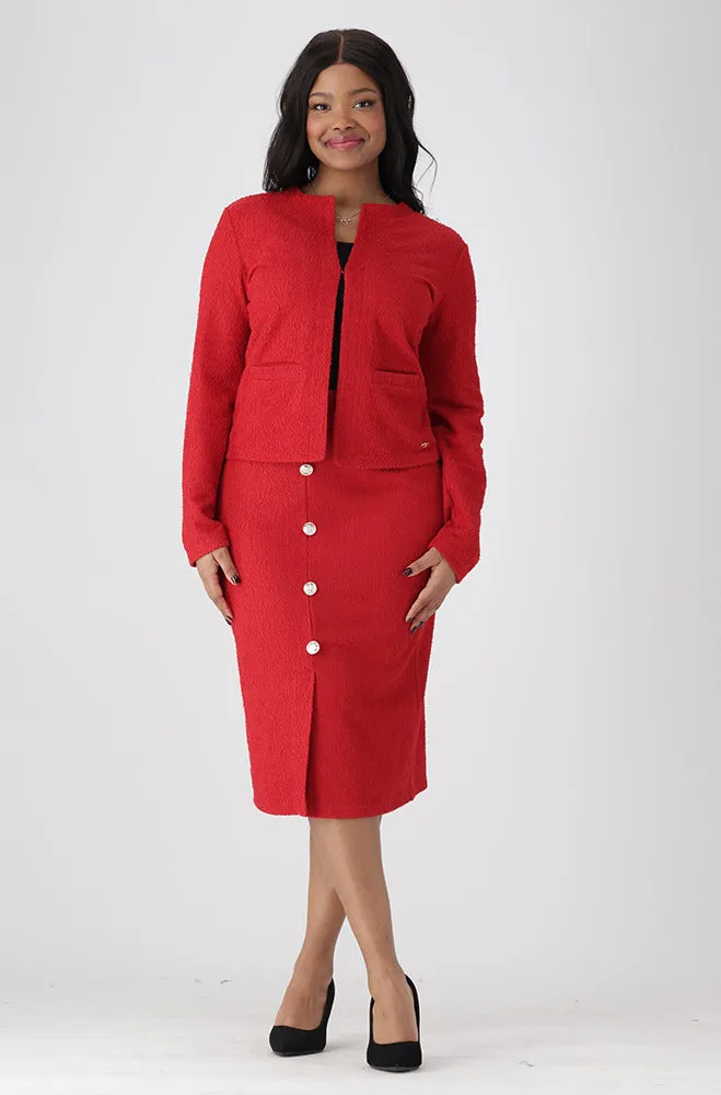 Briana Boucle Suit Jacket _ 151578 _ Red sold by Dunns product image thumbnail 4