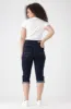 Nova Denim Pedal Pusher _ 153062 _ Dark Wash sold by Dunns