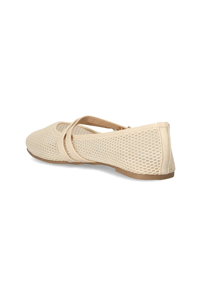 Jessie Mesh Double Buckle Pump _ 153883 _ Nude sold by Dunns product image thumbnail 3