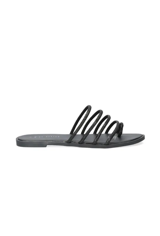 Claudine  Mule _ 153198 _ Black sold by Dunns