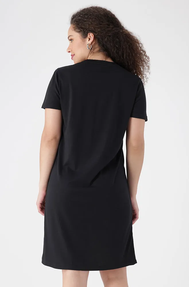 Koko T Shirt Dress _ 154471 _ Black sold by Dunns product image thumbnail 3