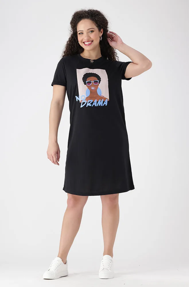Koko T Shirt Dress _ 154471 _ Black sold by Dunns product image thumbnail 4