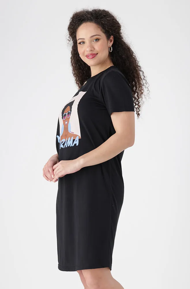 Koko T Shirt Dress _ 154471 _ Black sold by Dunns product image thumbnail 2