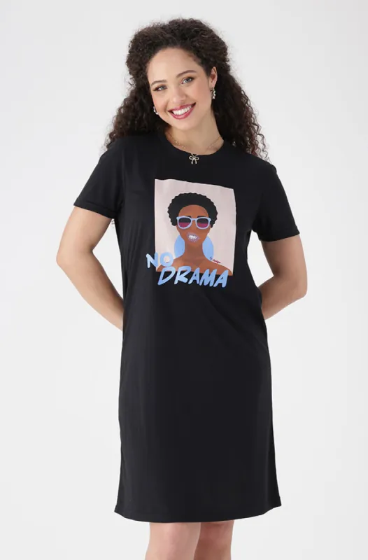 Koko T Shirt Dress _ 154471 _ Black sold by Dunns