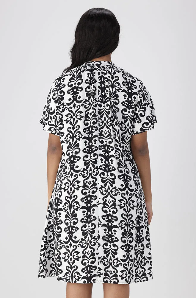 Carla Tie Neck Detail Dress _ 155344 _ Multi sold by Dunns product image thumbnail 3