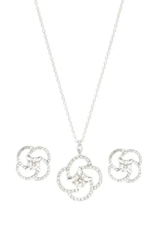 Jolene Necklace Set _ 147912 _ Silver sold by Dunns