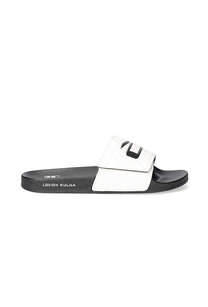 Loxion Kulca Velcro Bold Slide _ 151948 _ White sold by Dunns