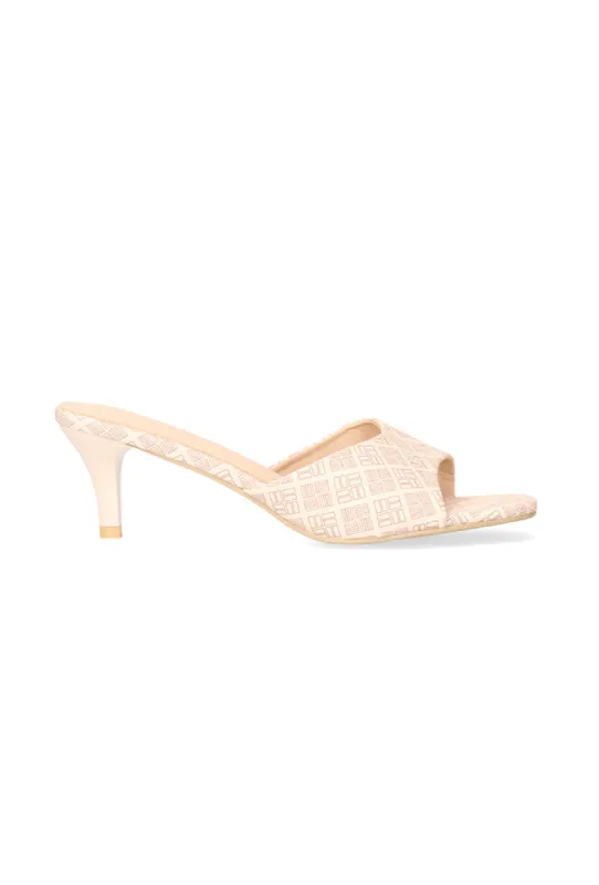 Melana Heel Mule _ 153306 _ Beige sold by Dunns