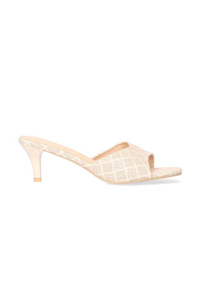 Melana Heel Mule _ 153306 _ Beige sold by Dunns