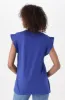 Kiki Anglaise Sleeve Top _ 150489 _ Cobalt sold by Dunns