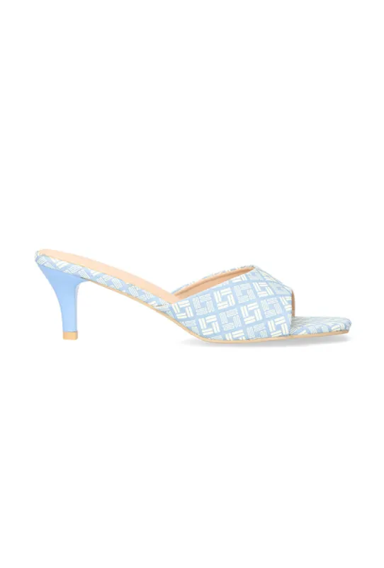 Melana Heel Mule _ 153307 _ Blue sold by Dunns