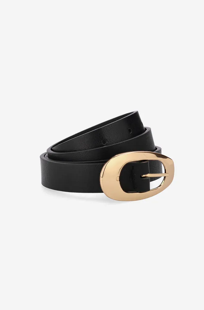 Addy Slim Belt _ 154450 _ Black sold by Dunns