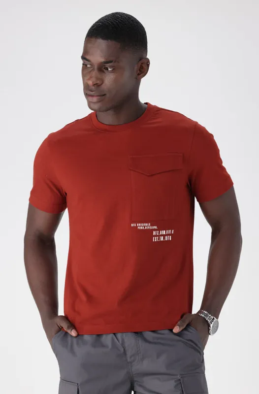 Campus Tee _ 156890 _ Brick sold by Dunns