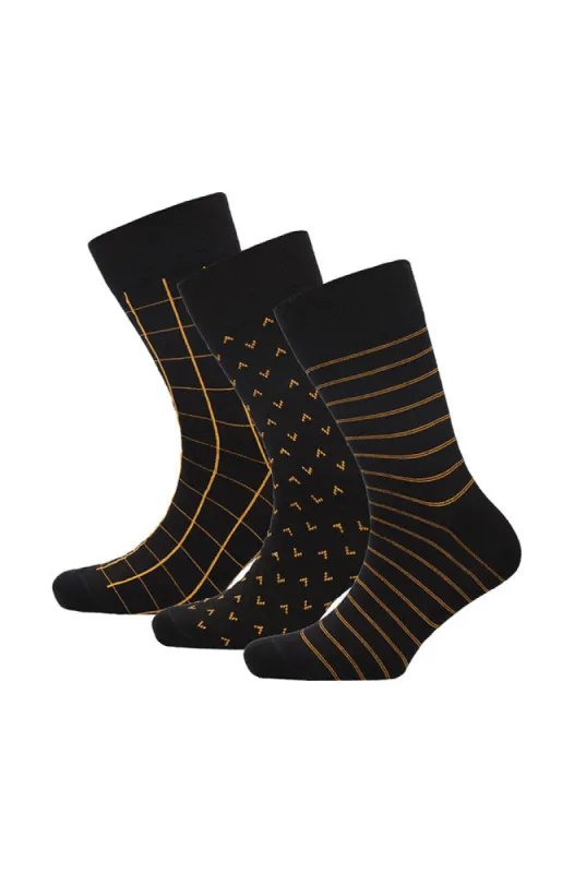 Zaid Socks 3pk Black _ 150099 _ Black sold by Dunns