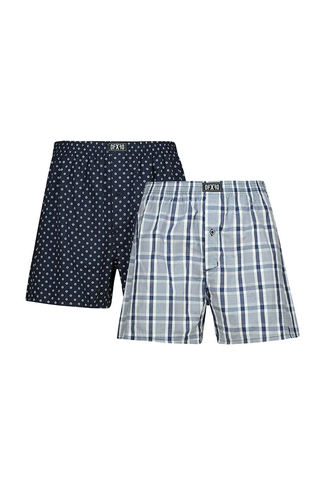 Ean Woven Boxers 2pk _ 150635 _ Blue sold by Dunns