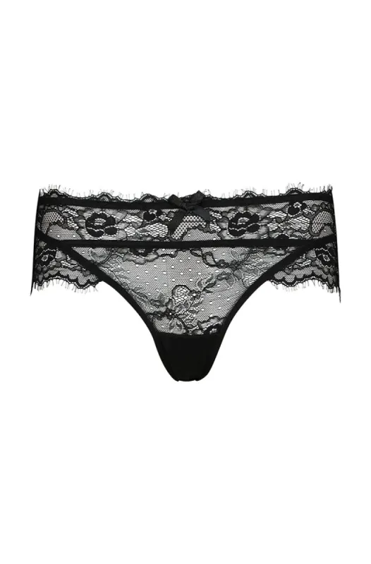 Cleo Lace Brazilian _ 155541 _ Black sold by Dunns