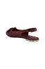 Celeste Gold Studded Pump _ 155780 _ Burgundy sold by Dunns