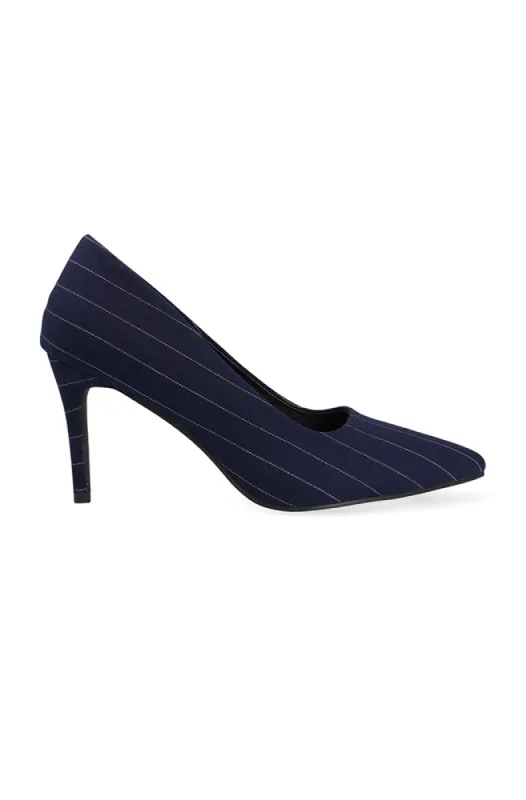Mariah Basic Pencil Stripe Stiletto _ 155651 _ Navy sold by Dunns