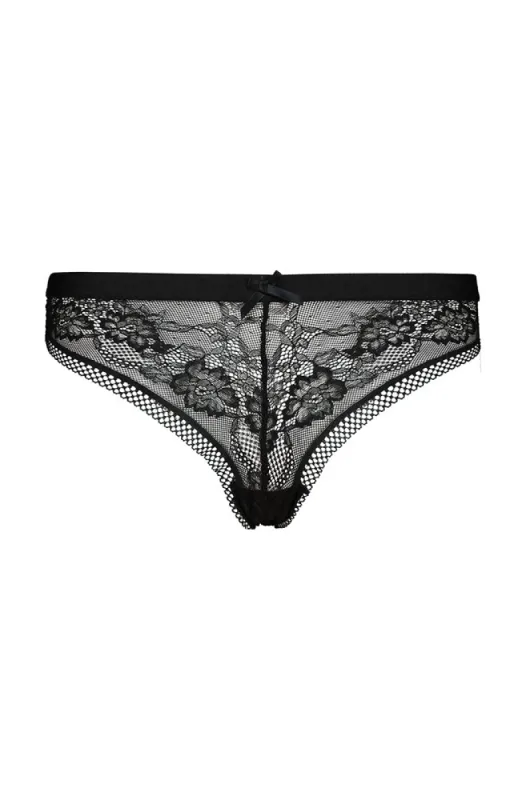 Mya Lace Boyleg _ 155532 _ Black sold by Dunns