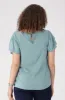 Nikki Flutter Sleeve Top _ 156333 _ Blue sold by Dunns