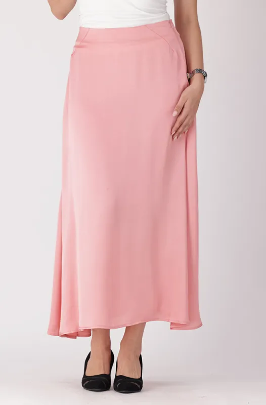 Gia Satin Skirt _ 156234 _ Pink sold by Dunns
