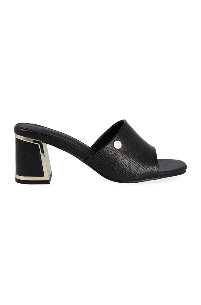 Rory Block Heel Mule _ 155685 _ Black sold by Dunns