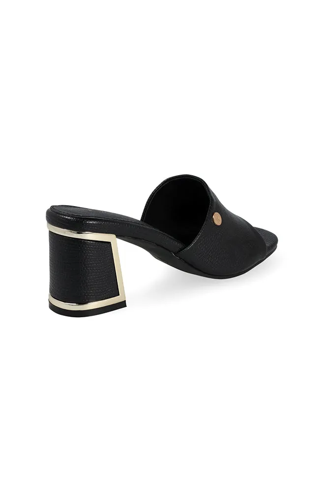 Rory Block Heel Mule _ 155685 _ Black sold by Dunns product image thumbnail 3