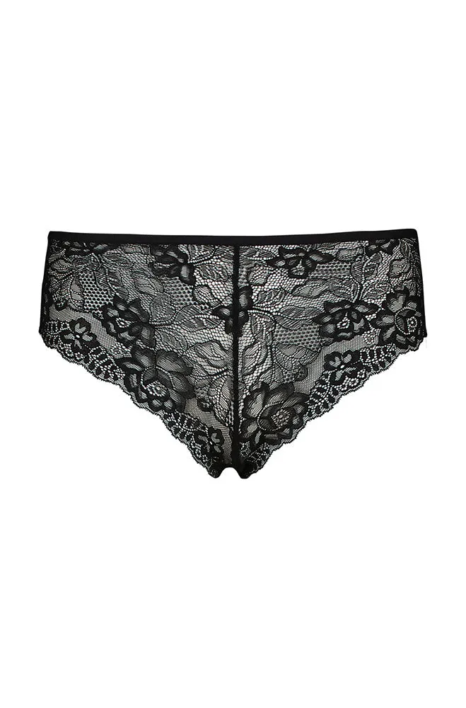 Macy Lace Boyleg _ 161299 _ Black sold by Dunns